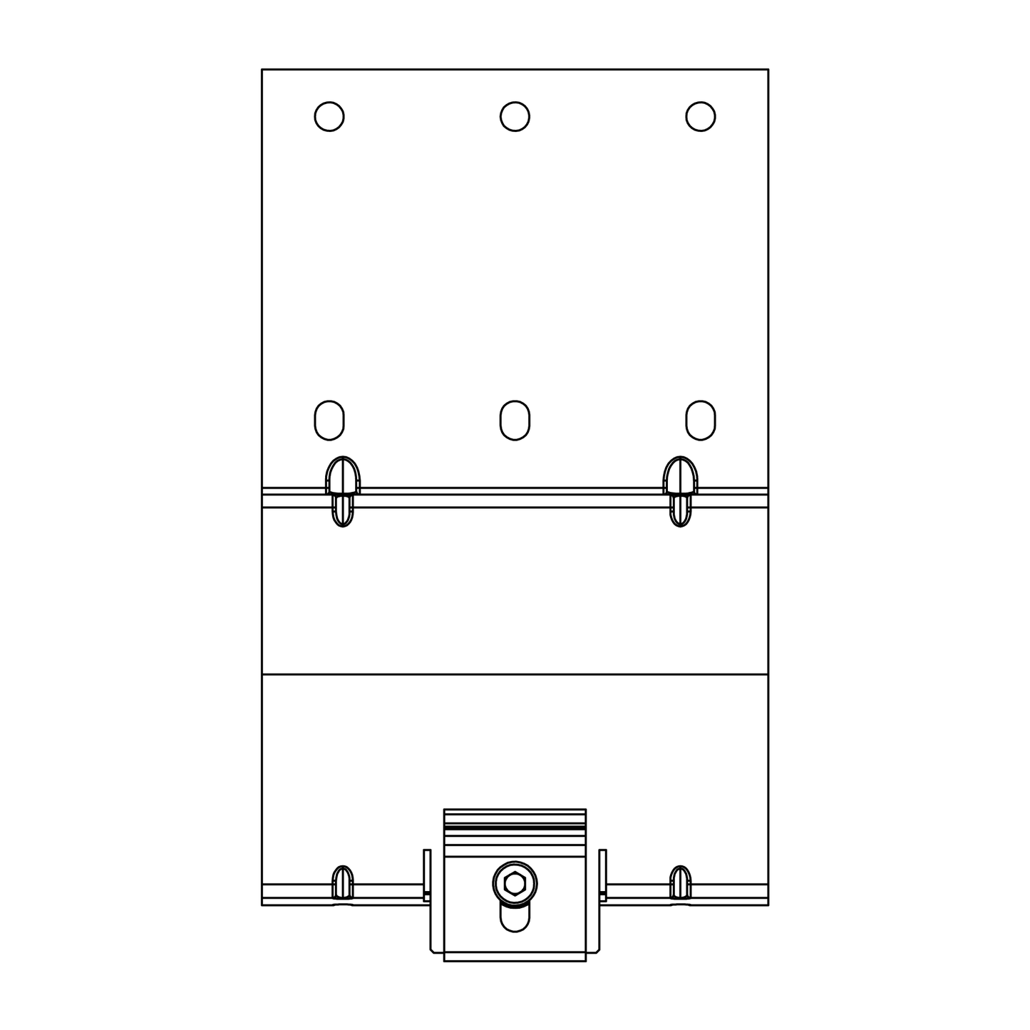K2 Crochet CrossHook 2 pour tuiles béton plates (Singlerail)