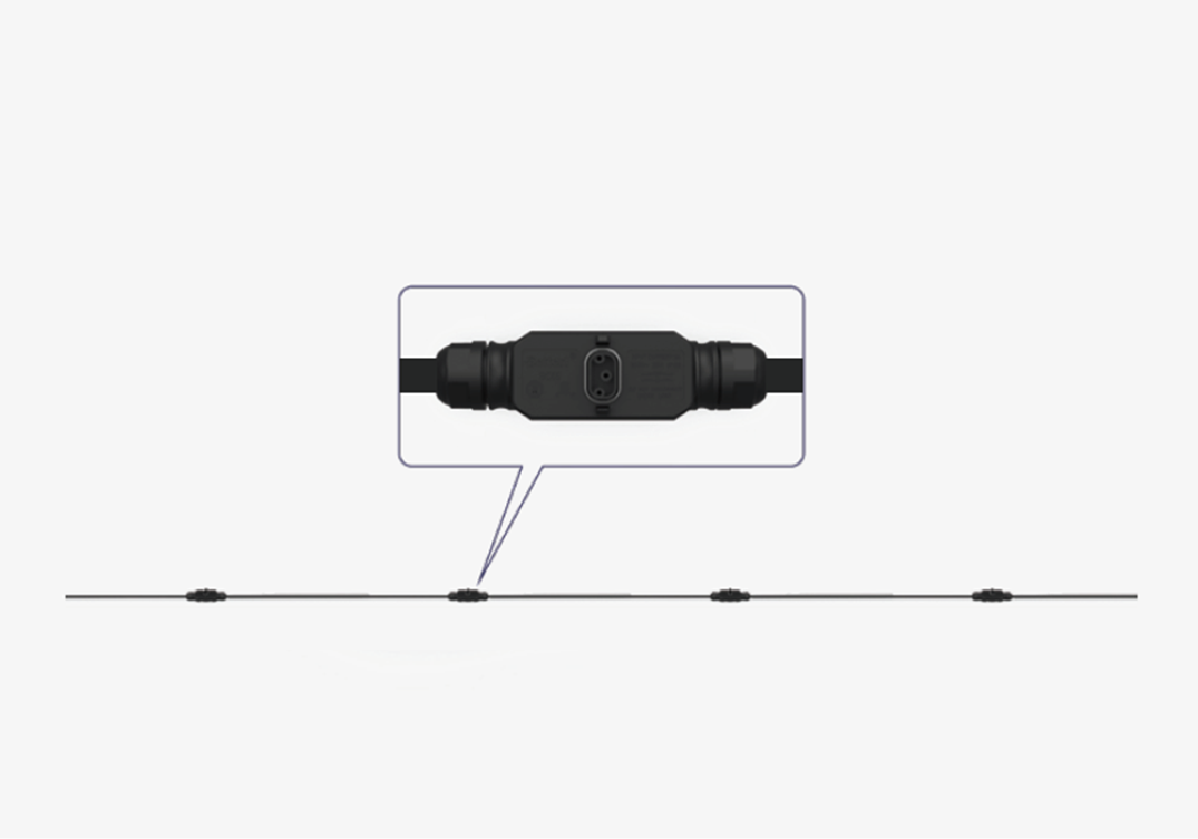 Hoymiles câble Triphasé AC de 3m pour HMT avec connecteur AC-3P inclus - câble 12 AWG (Ref A6050225)