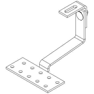 K2 Crochet SolidHook Coppo à hauteur réglable pour tuiles Canal (Solidrail)