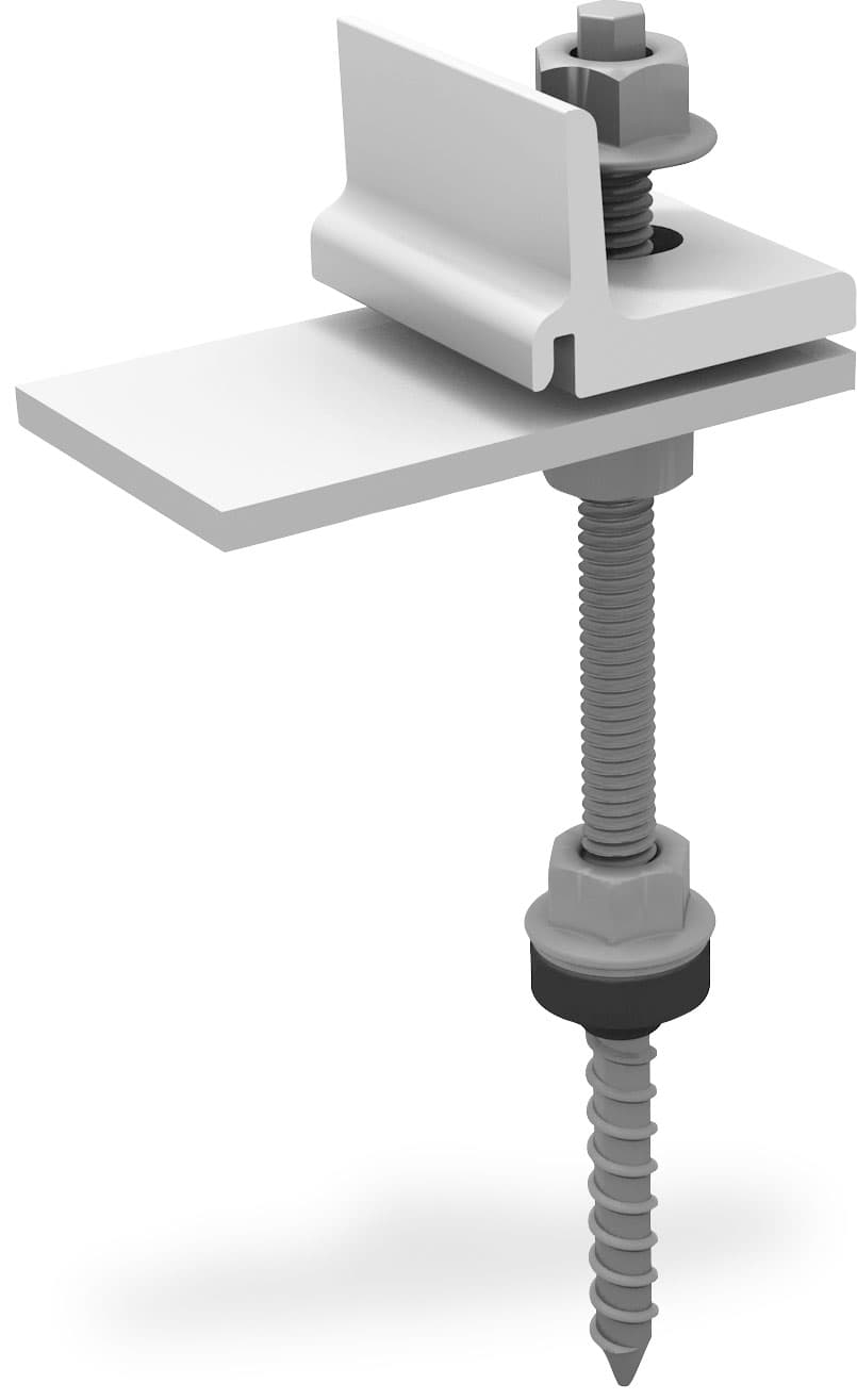 Lot De 6 Vis à Double Filetage M10 X 200 Mm Acier Inoxydable - Fixation Solaire Photovoltaïque Réglable