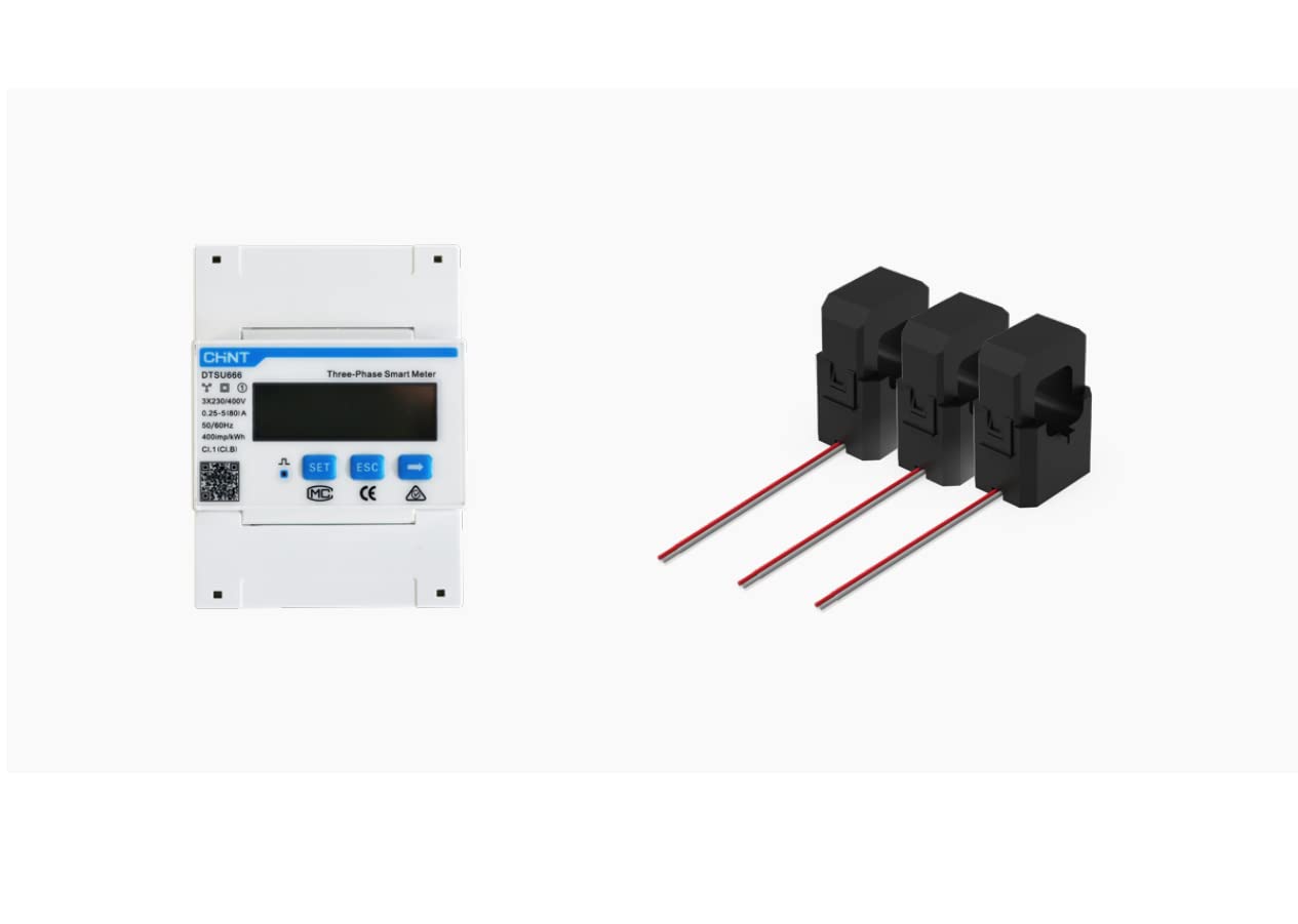 Hoymiles compteur analyseur / smart meter CHINT DTSU 666 avec tore de mesure triphasé 3*100A (Ref CQ051132)