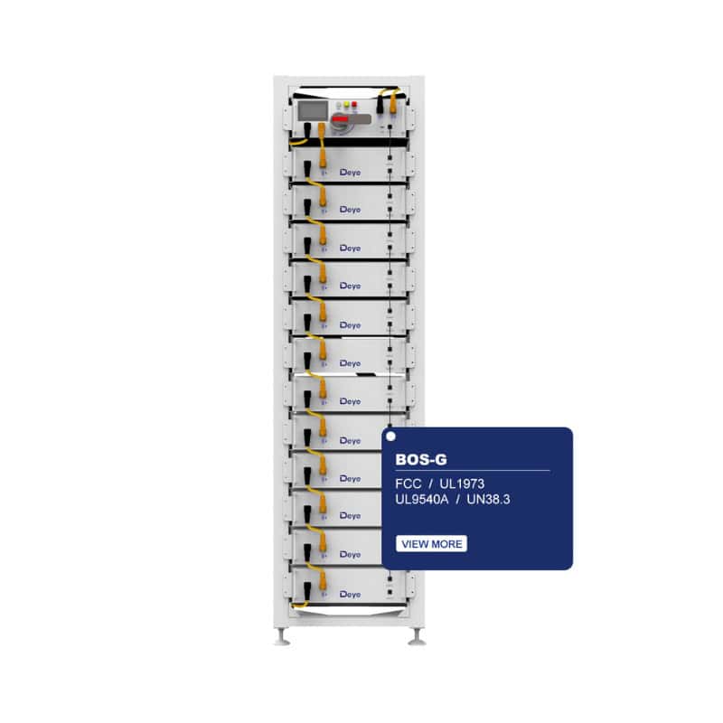 Batterie Deye BOS-GM5.1 assemblé avec des cellules LiFePO4 - Unité de base de 5.12 kWh / 750V / 100 Ah - >6000 cycles - Technologie Lithium Fer Phosphate  - Garantie 10 ans