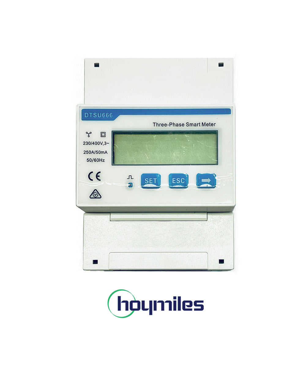 Hoymiles compteur analyseur / smart meter CHINT DTSU 666 avec tore de mesure triphasé 3*100A (Ref CQ051132)